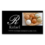 Farm Fresh Eggs Elegant Name Monogram Business Business Card Magnet at Zazzle