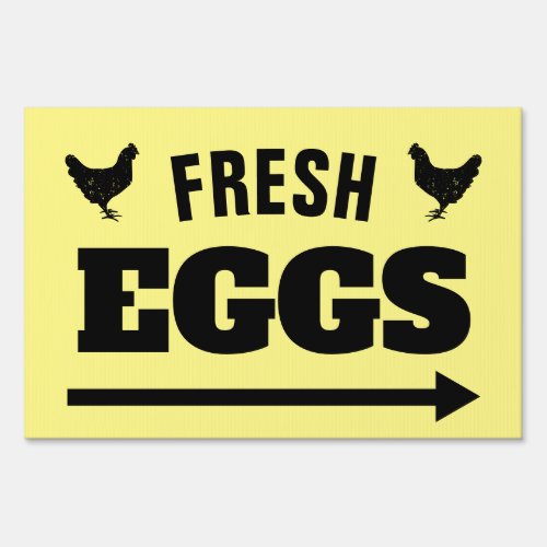 Farm Fresh Eggs Farmers Market direction arrow Sign