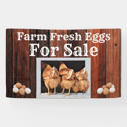 Farm Fresh Eggs For Sale Banner