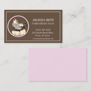 Farm Fresh Eggs For Sale Business Card