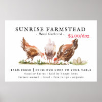 Farm Fresh Eggs For Sale Business Sign