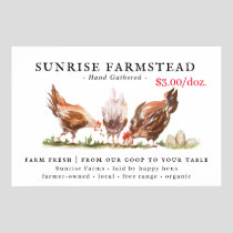 Farm Fresh Eggs For Sale Business Sign