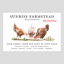 Farm Fresh Eggs For Sale Business Sign