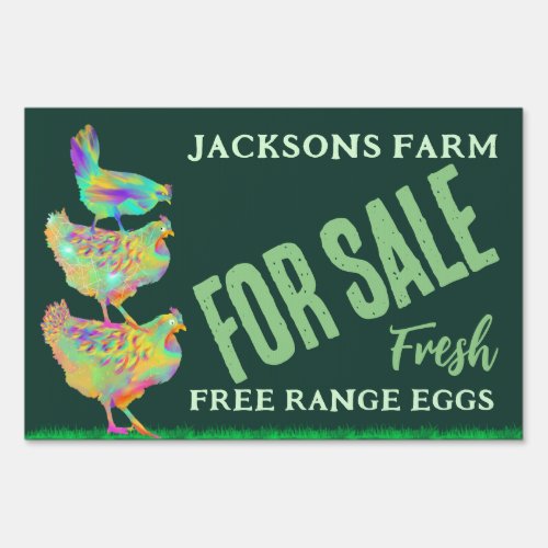 Farm fresh eggs for sale custom sign
