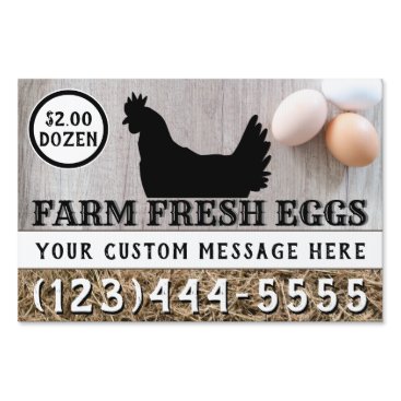 Farm Fresh Eggs For Sale Custom Two Sided Chicken Sign