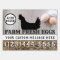 Farm Fresh Eggs For Sale Custom Two Sided Chicken 