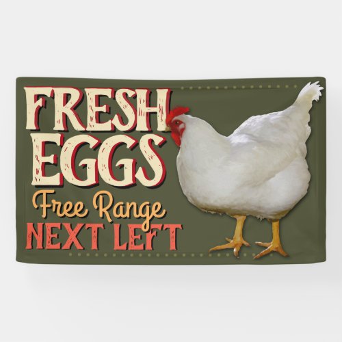 Farm Fresh Eggs For Sale Customizable Banner Sign