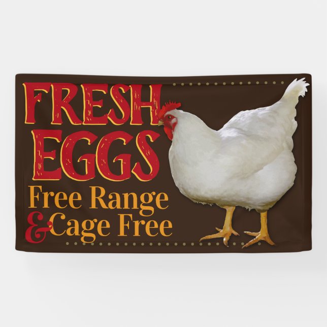 Farm Fresh Eggs For Sale Customizable Sign (Horizontal)