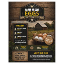 Farm Fresh Eggs for Sale Flyer Template