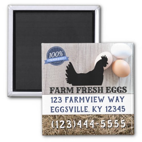 Farm Fresh Eggs For Sale Magnet