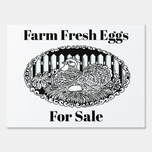Farm Fresh Eggs for Sale Sign