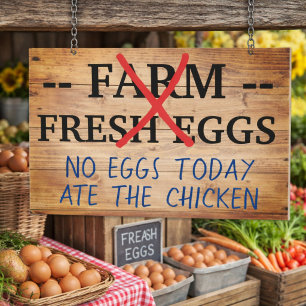 Farm Fresh Eggs For Sale Sign