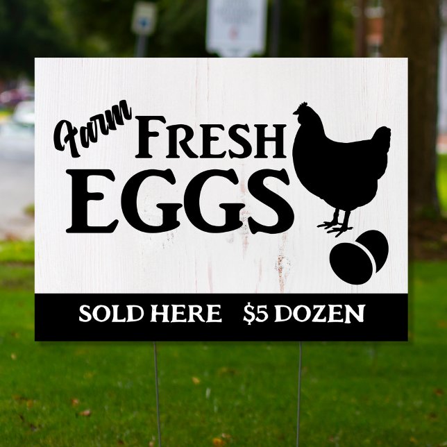 Farm Fresh Eggs For Sale Sign (Farm Fresh Eggs For Sale Sign)