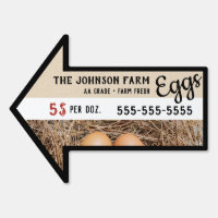 Farm Fresh Eggs For Sale Two Sided Chicken Custom