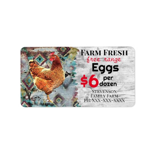 Farm Fresh Eggs Free Range For Sale Chickens Label