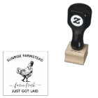 Farm Fresh Eggs |  Funny Monogram Egg Stamp