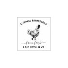 Farm Fresh Eggs | Funny Monogram Egg Stamp