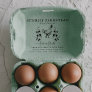 Farm Fresh Eggs |  Monogram Egg Carton Stamp