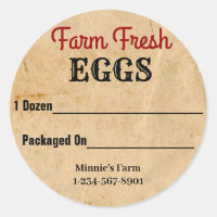 Farm Fresh Eggs Product Sticker
