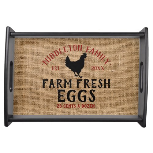 Farm Fresh  Eggs Serving Tray