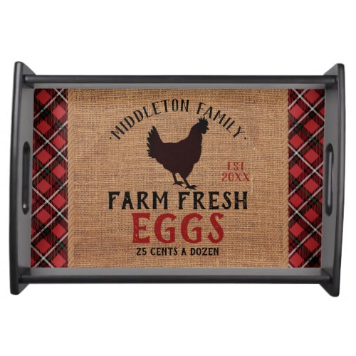 Farm Fresh  Eggs Serving Tray