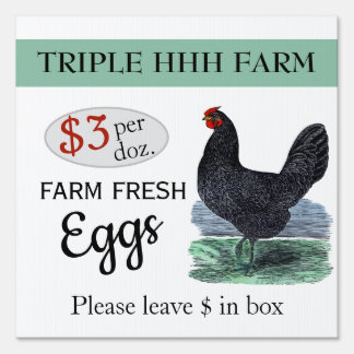 Farm Fresh Eggs Sign