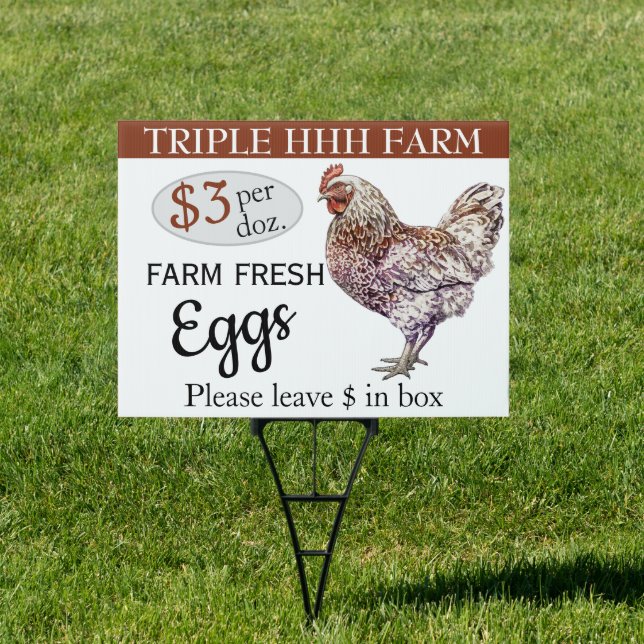 Farm Fresh Eggs Sign (Insitu)