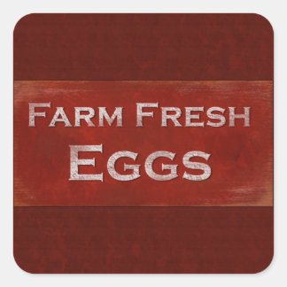 Farm Fresh Eggs Square Sticker