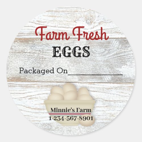Farm Fresh Eggs Sticker