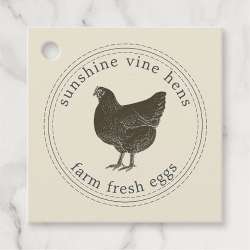 Farm Fresh Eggs Vintage Hen Egg Carton Antique Favor Tags