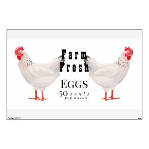 Farm Fresh Eggs Wall Decal-Tranceparency Decal
