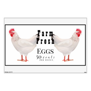 Farm Fresh Eggs Wall Decal-Tranceparency Decal
