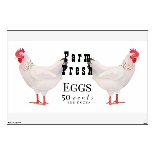 Farm Fresh Eggs Wall Decal_Tranceparency Wall Decal