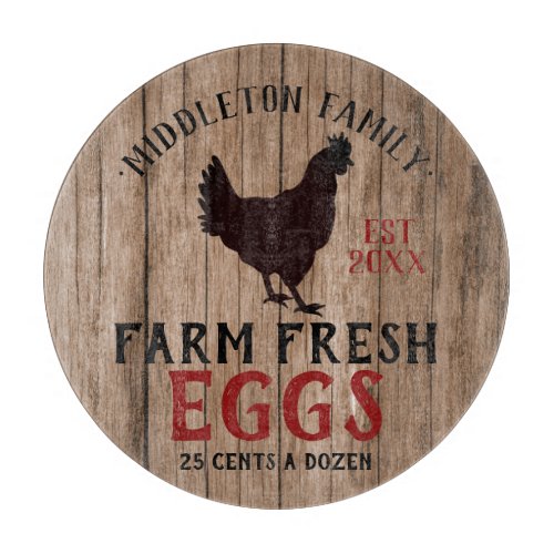 Farm Fresh Eggs _ Wood Cutting Board