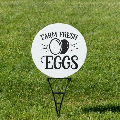 Farm fresh eggs word art sign