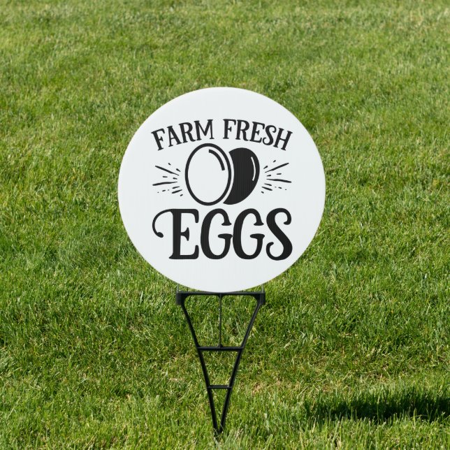 Farm fresh eggs word art sign (Insitu)
