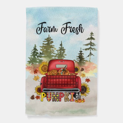 Farm Fresh Fall Personalized Garden Flag