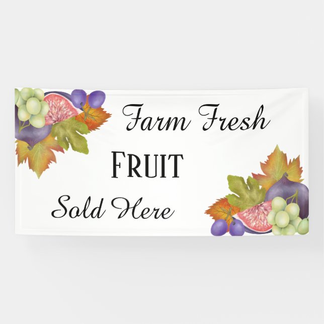 Farm fresh fruit add text banner (Horizontal)