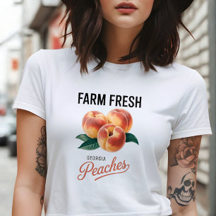 Farm Fresh Georgia Peaches Peach Fruit Lover T-Shirt