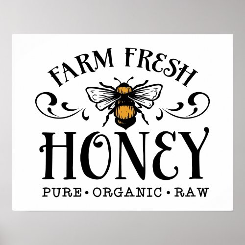 Farm Fresh Honey Poster