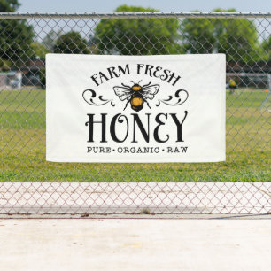 Farm fresh honey vendors banner