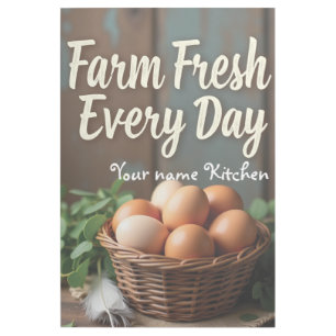Farm Fresh Kitchen Quote Poster