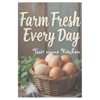Farm Fresh Kitchen Quote Poster