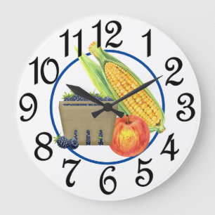Farm Fresh Large Clock