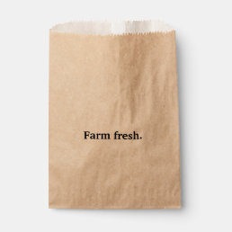 Farm Fresh Local Food Favor Bag