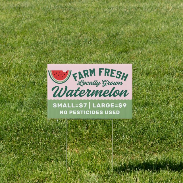 Farm Fresh Locally Grown Watermelon Sign (Insitu)