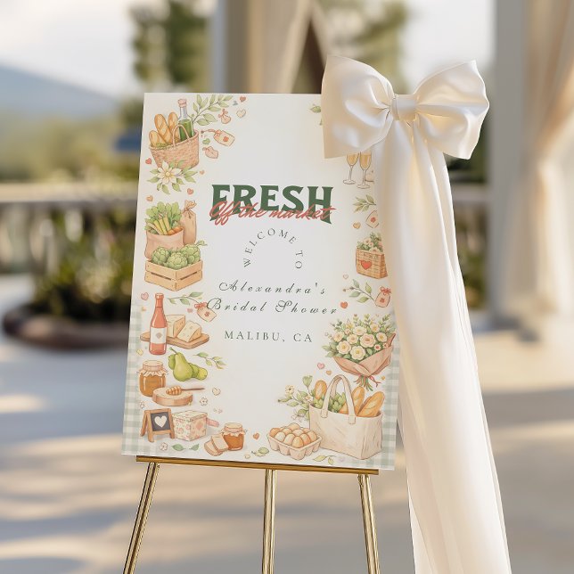Farm Fresh Market Bridal Shower Foam Board (Creator Uploaded)
