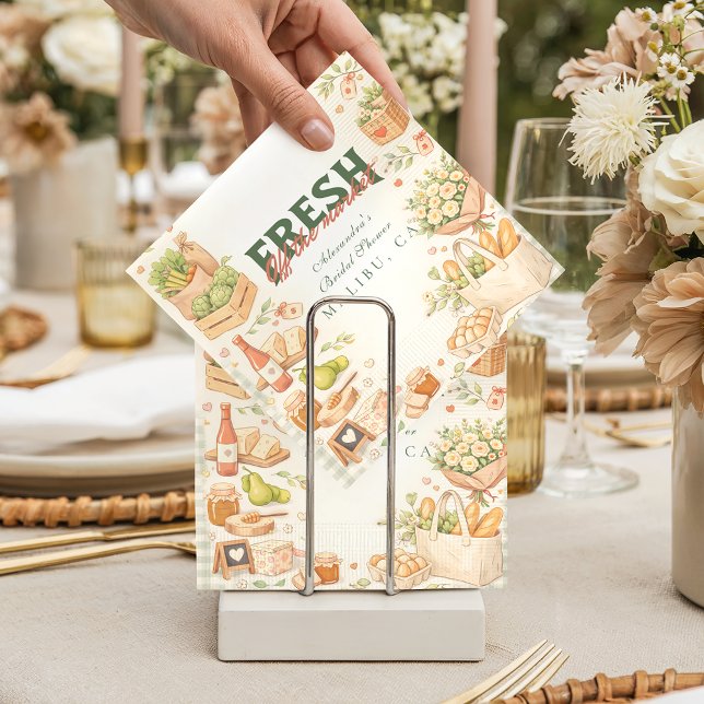 Farm Fresh Market Bridal Shower Napkins (Creator Uploaded)