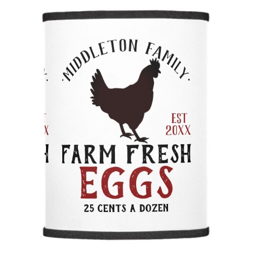 Farm Fresh Market Eggs  Lamp Shade