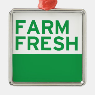 Farm Fresh Metal Ornament
